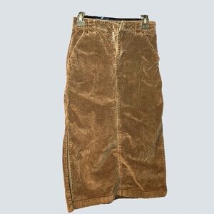 Forever 21 Brown Corduroy Pencil Skirt
